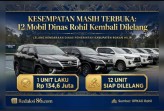 BPKAD Rohil Lelang 13 Unit Mobil Dinas di KPKNL Dumai, Baru Satu Unit Yang Laku Terjual.