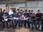 Ular Piton 4 Meter Dievakuasi dari Plafon Rumah Warga Tembilahan