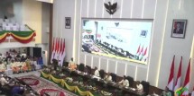Ketua DPRD inhil Iwan Taruna Membuka Rapat paripurna Dalam Milad inhil Ke -61