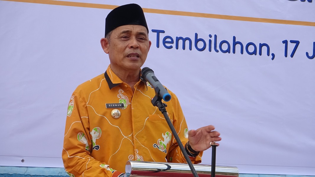 Bupati Inhil launching Penyaluran Bantuan Pangan Tahun 2025