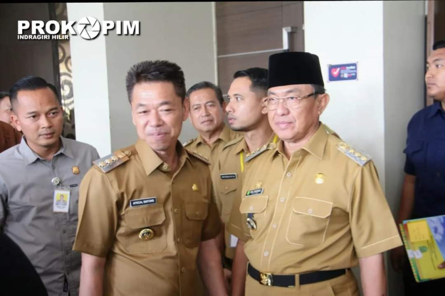 Bupati Kabupaten Indragiri Hilir H.M Wardan Dalam kegiatan rapat kordinasi