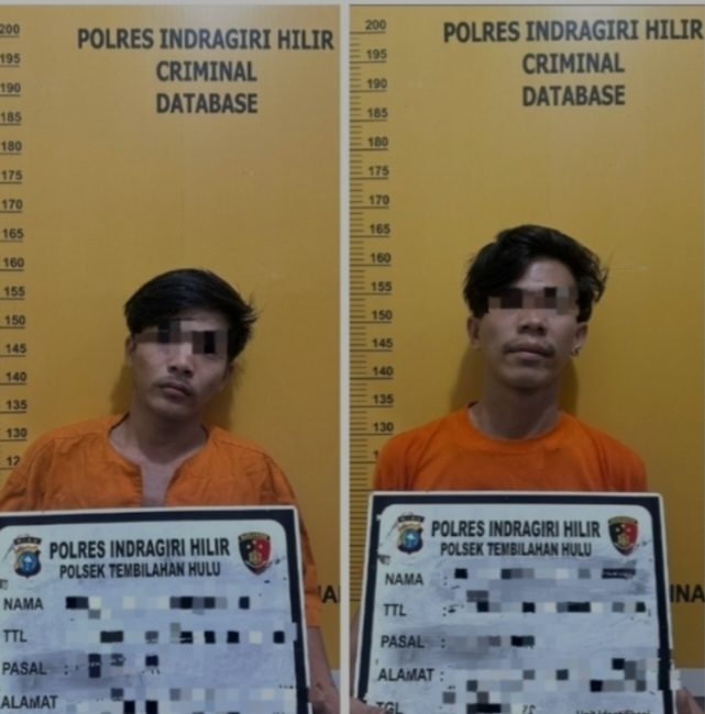 Dua Pria di Tembilahan Ditangkap
