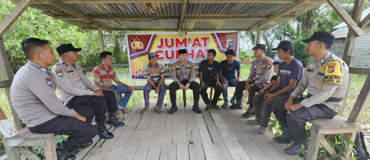 Polsek Kempas Jalin Silaturrahmi dengan Masyarakat,