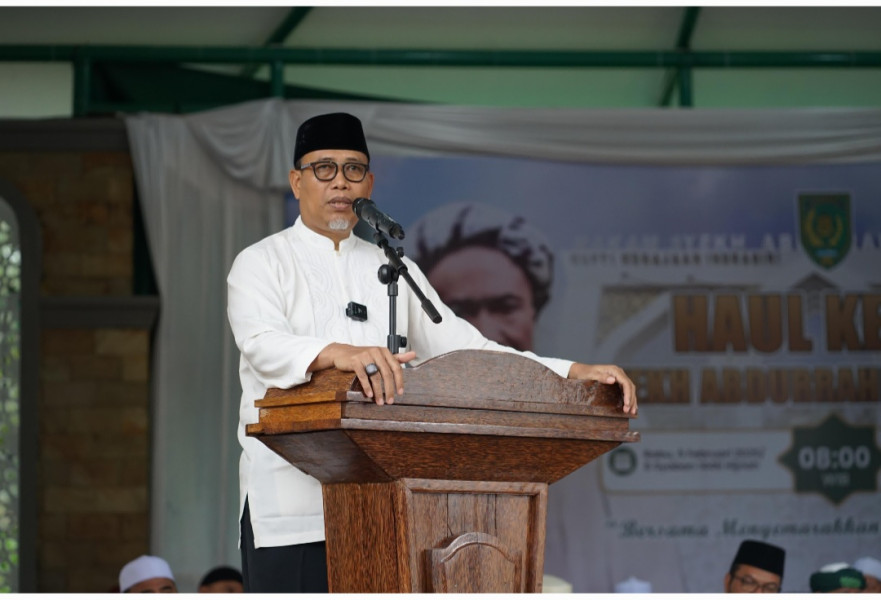 Pj.Bupati Inhil Hadiri Haul Tuan Guru Sapat sebagai bukti kebesaran syiar islam di inhil