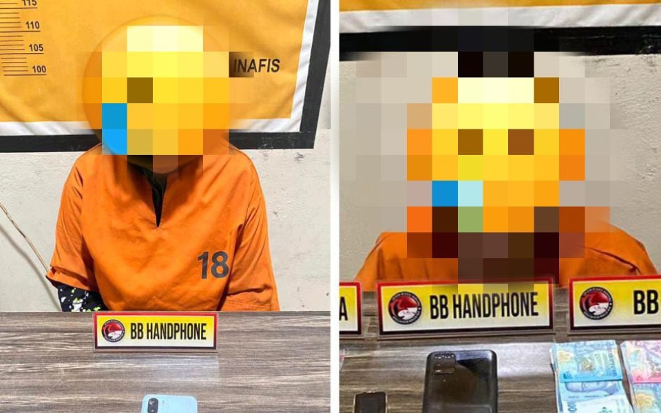 Polres Inhil Berhasil Amankan Dua Wanita Pengedar Narkoba di Tembilahan Hulu