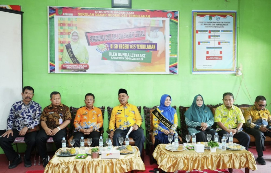 Dukung budaya minat membaca Pj. Bupati Inhil Bersama Bunda Literasi Kab. Inhil
