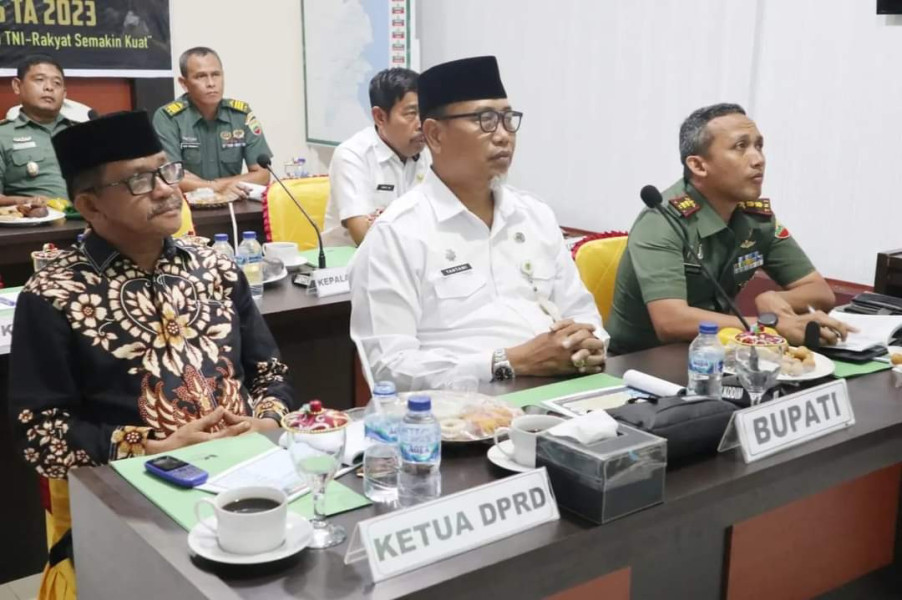 Pemerintah Kabupaten Inhil Ikuti Rakornis TMMD ke -116 secara virtual