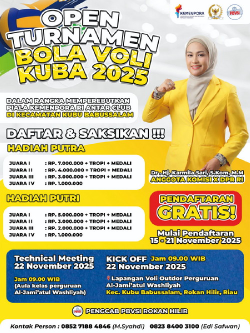 Karmila Sari akan Hadiri Kick Off Open Turnamen Bola Voli di Kuba 2025,