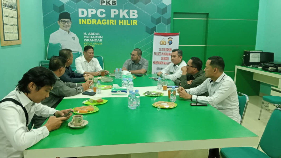 PKB Inhil Sambut Kunjungan Silaturahmi Polres Inhil