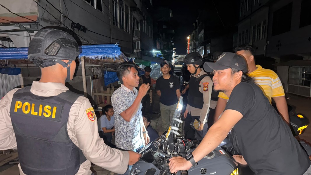 Tim RAGA Polres Inhil Tingkatkan Patroli Malam