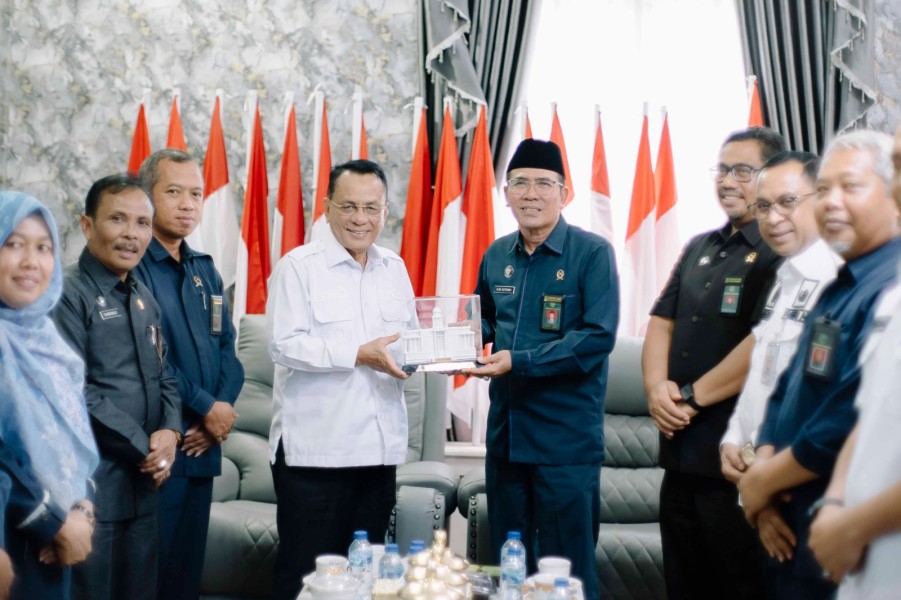 Bupati Rohil H. Bistamam Sambut Kunjungan Silaturahmi Ketua Pengadilan Tinggi Agama Riau
