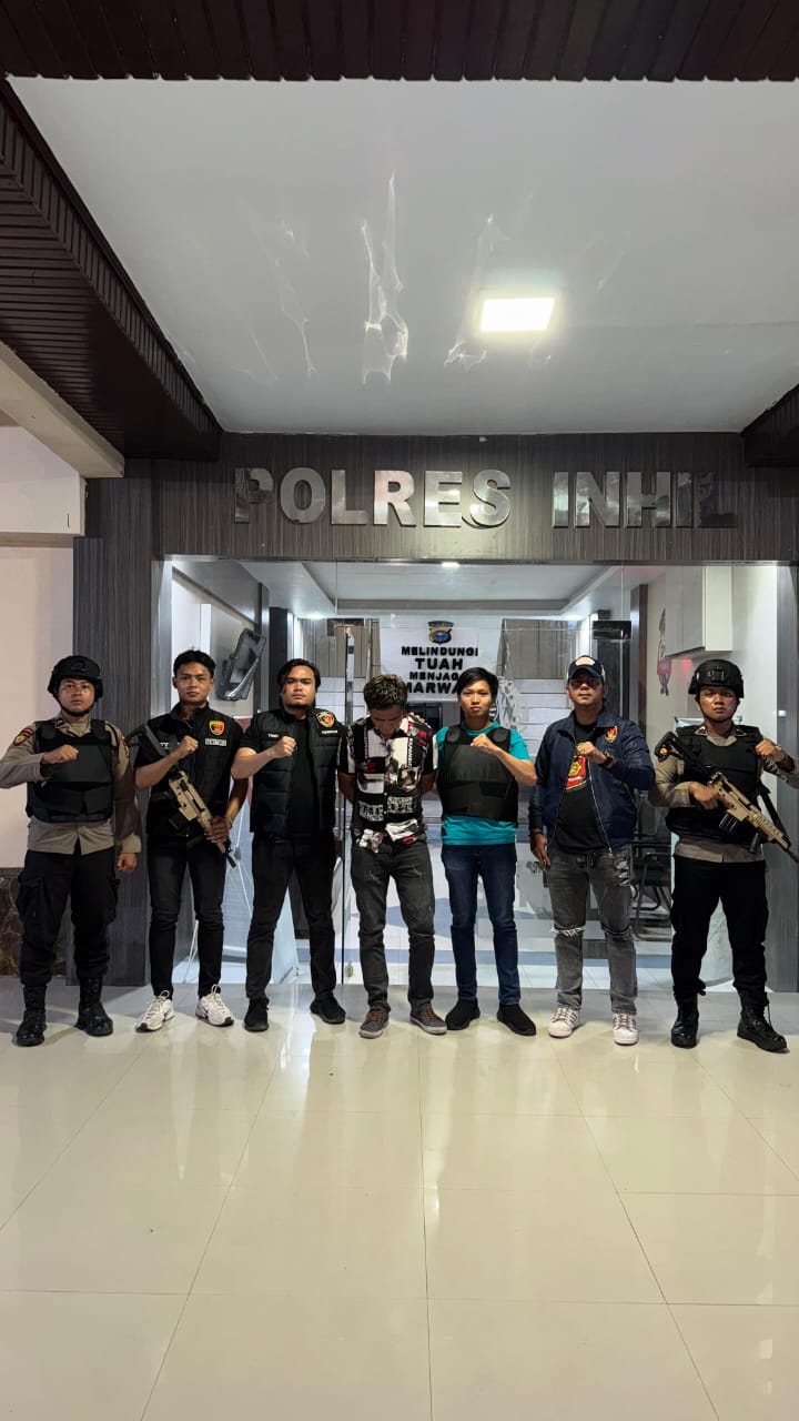 Polres Inhil Tangkap Pelaku Pemerasan Bersenjata Tajam.