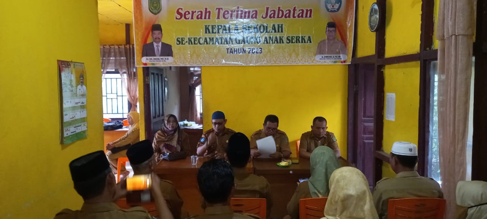 Korwil Disdik GAS Laksanakan Sertijab 7 Kelapa Sekolah Definitif