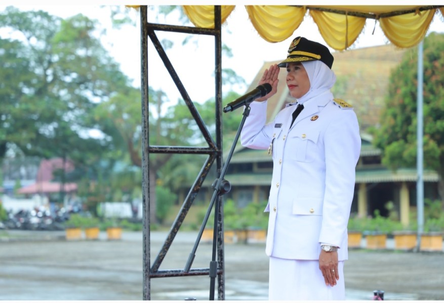Wabup Yuliantini, S.Sos, M.Si Pimpin Apel OTDA Ke-XXIX di Lingkungan Pemerintah Kabupaten Indragiri Hilir