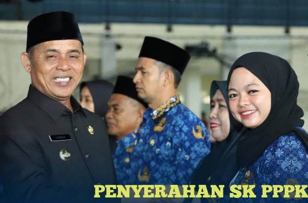 Penyerahan SK dan Pelantikan PPPK, Formasi Th. 2023 di Lingkungan Pemkab Inhil