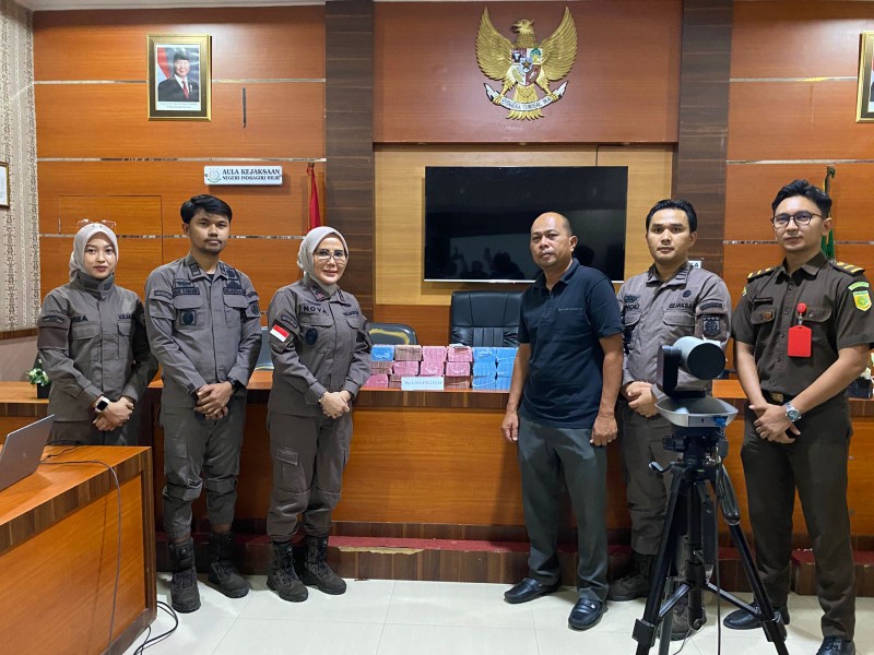 Kejari Inhil Terima Pengembalian Kerugian Negara Rp1,6 M, Terkait Proyek Jalan di Gaung