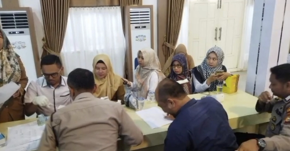 Dinkes Inhil Cek seluruh Porsonil Polres Inhil