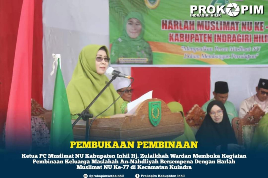 Sempena Harlah PC Muslimat NU Ke-77, Hj. Zulaikhah Wardan Buka Pembinaan Keluarga Maslahah An-Nahdliyah