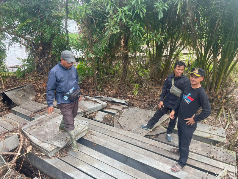 Penampakan Jembatan Sungai Empat dan Balantaraya