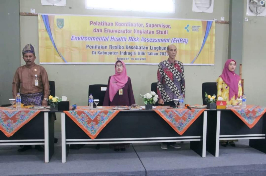 Staf Bupati Buka pelatihan Koordinator, Supervisor dan Enumerator Kegiatan Studi Environmental Health Risk Assessment (EHRA)