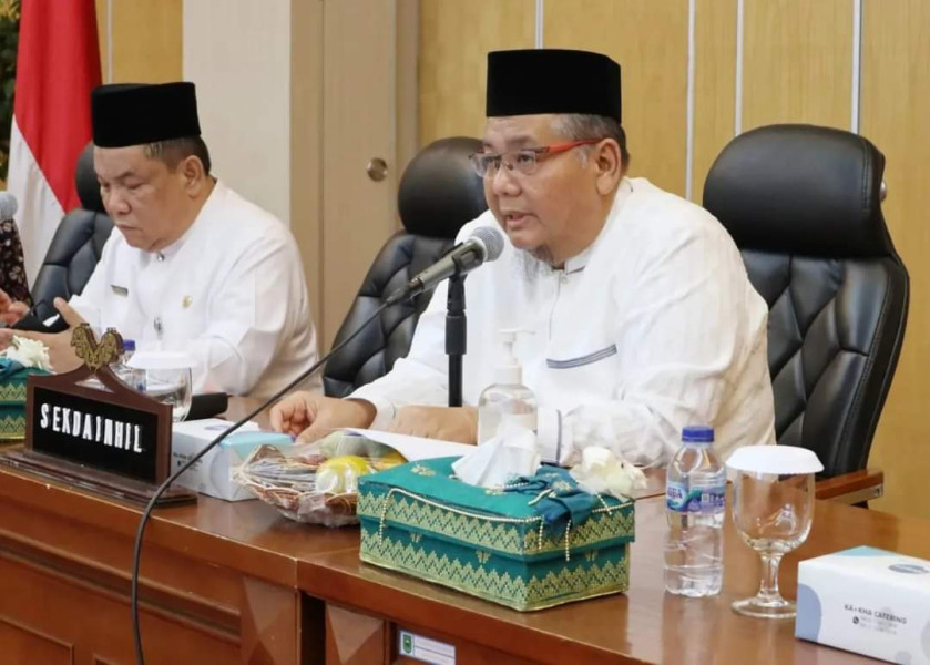 Pemkab Inhil Melakukan Rapat Evaluasi Ranperda RTRW 2023 - 2043 Bersama Pemprov Riau