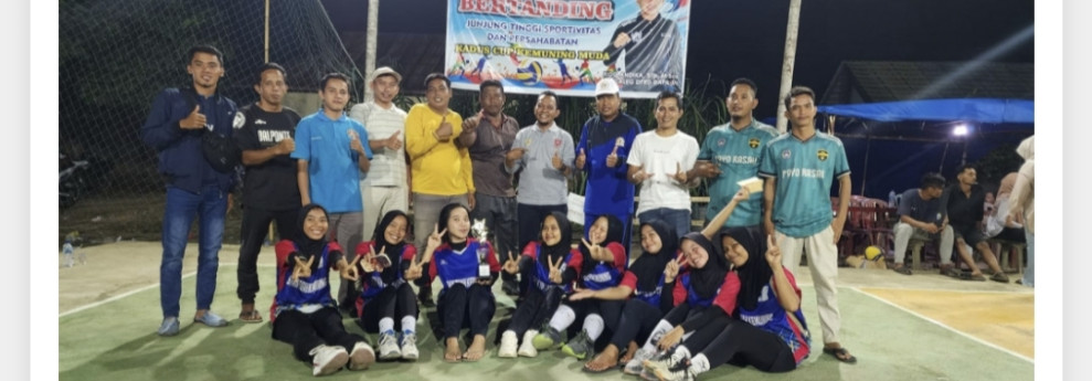Turmamen Bola Voli Kadus Cup Desa Kemuning Muda tahun 2023 resmi ditutup.