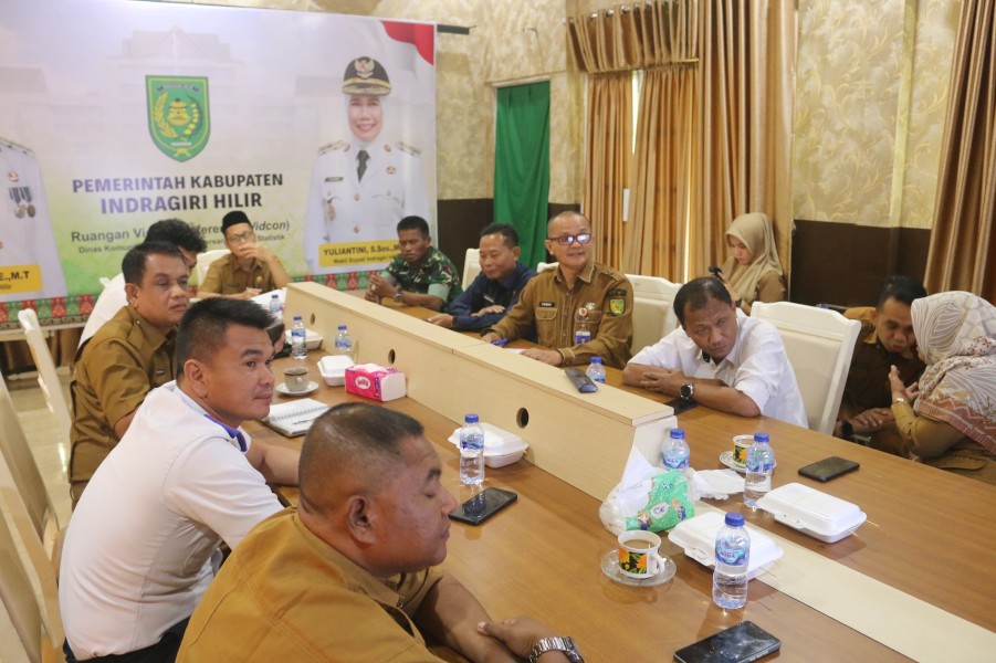 Pemkab Inhil Ikuti Rakor Pengendalian Inflasi bersama Kemendagri