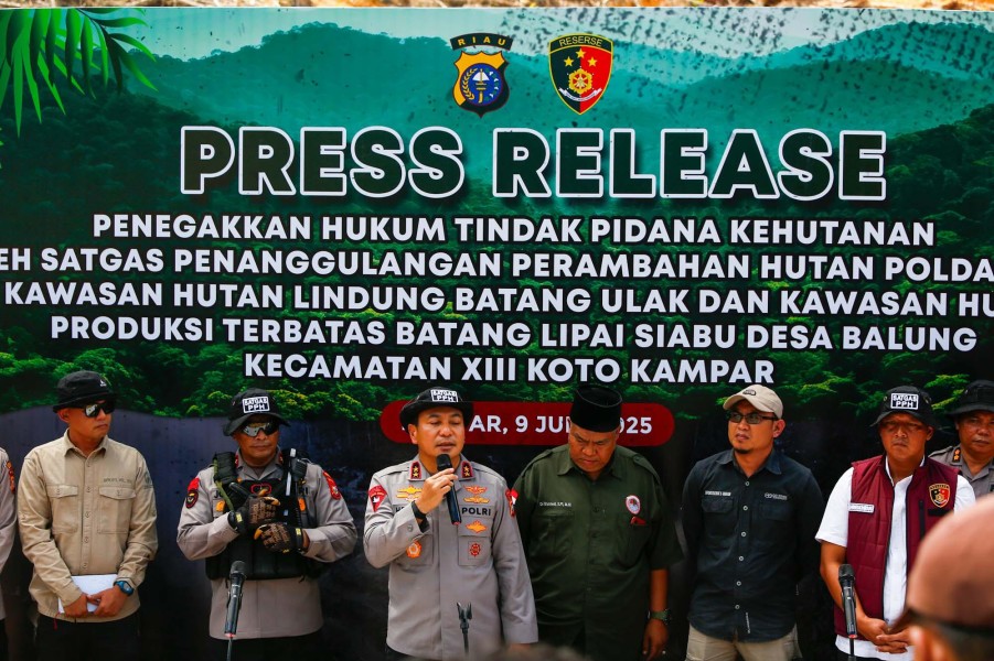 Tindak Tegas Perusakan Hutan, Polda Riau Tegaskan Komitmen Green Policing