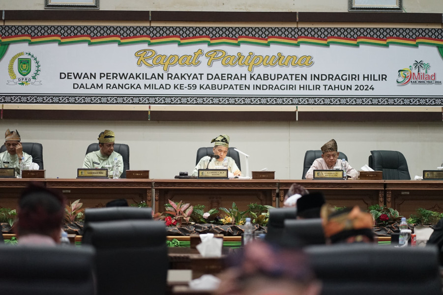 Rapat Paripurna Dalam Rangka Milad ke 59 Kabupaten Inhil tahun 2024