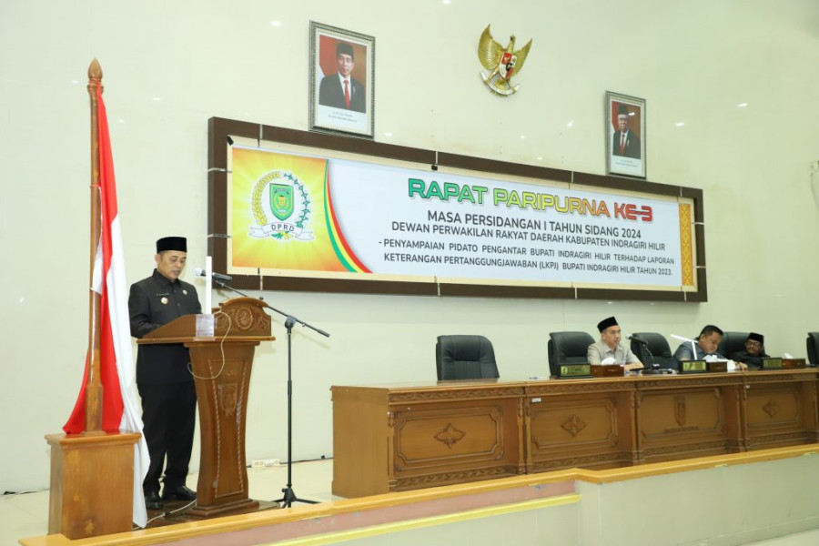 DPRD Gelar Rapat Paripurna Ke – 3 Masa Persidangan I Th. Sidang 2024 DPRD Kab. Inhil