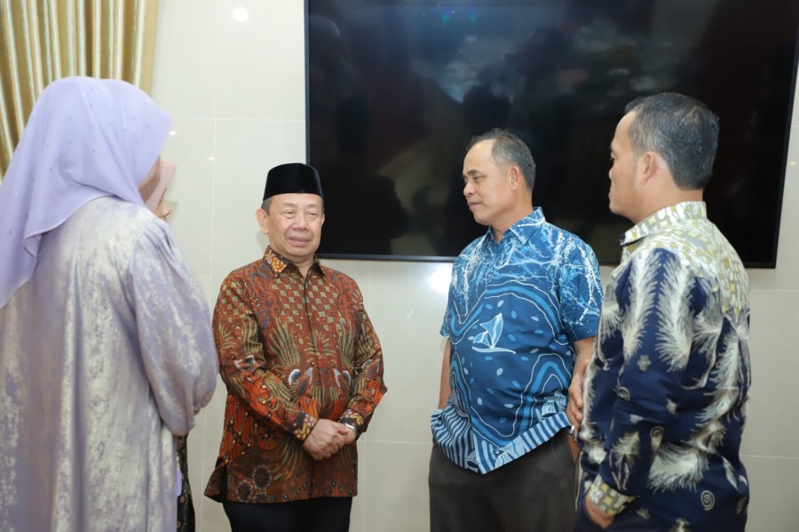Bupati H. Herman Bersama Wabup Yuliantini Terima Kunjungan Ketua Pengadilan Tinggi Agama Pekanbaru Di Kab. Inhil