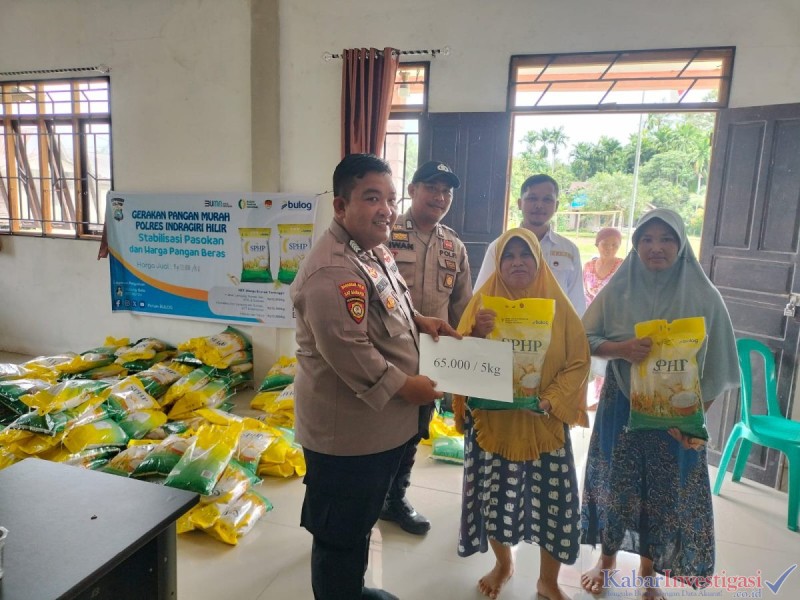 Polsek Concong Gelar Gerakan Pangan Murah, Ringankan Beban Warga.