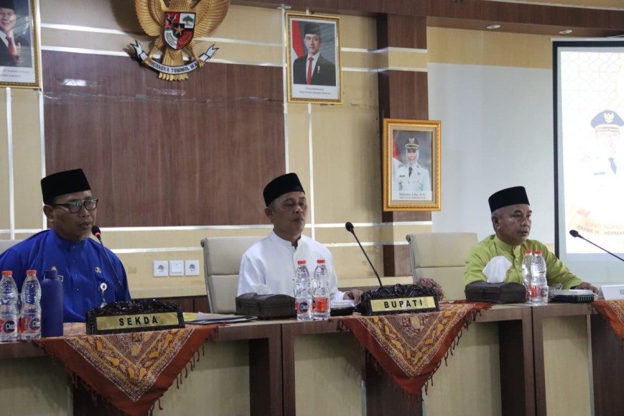 Bupati Inhil Pimpin Evaluasi Pembangunan TA 2025