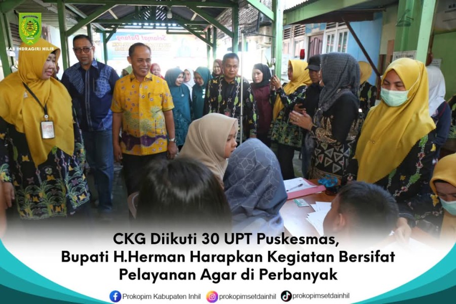 Bupati H.Herman Harapkan Kegiatan Bersifat Pelayanan Agar di Perbanyak.
