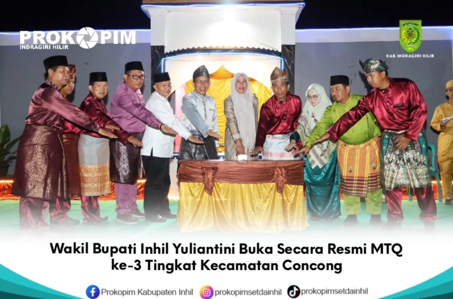 Wakil Bupati Inhil Yuliantini Buka Secara Resmi MTQ ke-3 Tingkat Kecamatan Concong