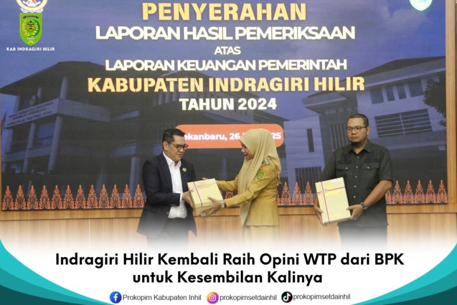 Wakil Bupati Hadiri Penyerahan LHP LKPD 2024 oleh BPK Riau