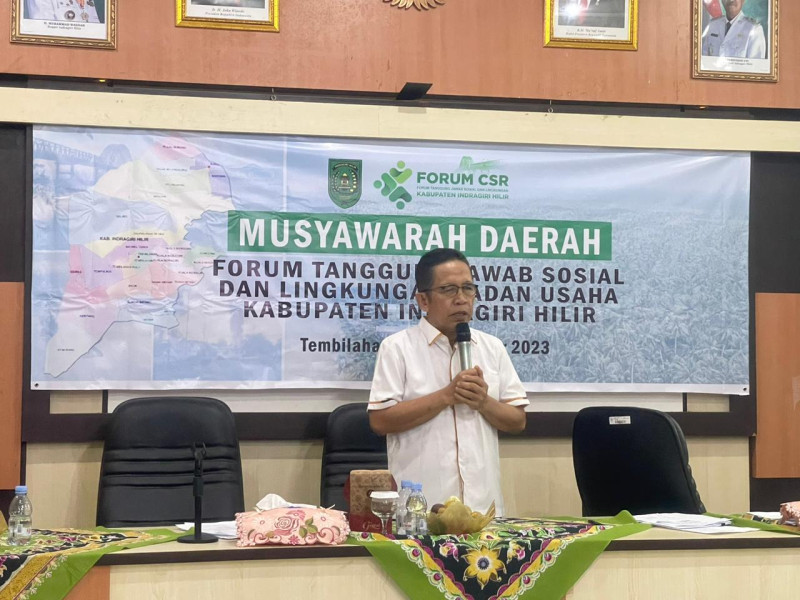 Yusuf Said Terpilih jadi Ketua Forum CSR Inhil Periode 2023-2028