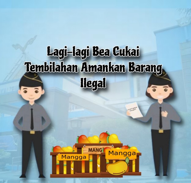 Lagi Lagi Bea Cukai Tembilahan Gagalkan Upaya Pemasukan 15.000 Kg Mangga Ilegal