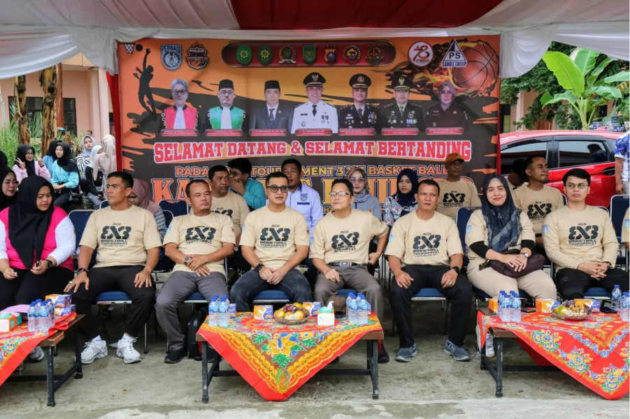 Pj. Bupati Inhil Herman  Hadiri Pembukaan Turnamen Basket 3X3 Kapolres Cup