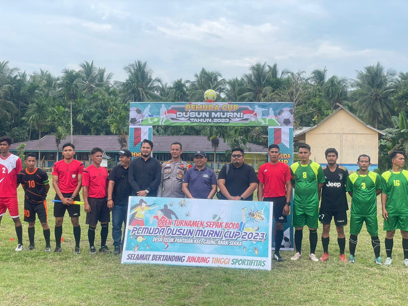 H.Dani M Nursalam Buka Turnamen Cup 2023 Dusun Murni GAS