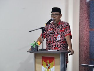 H. Tantawi Jauhari Pj. Sekdakab Inhil Buka Sosialisasi Perlindungan Ekosistem Pekerja Desa